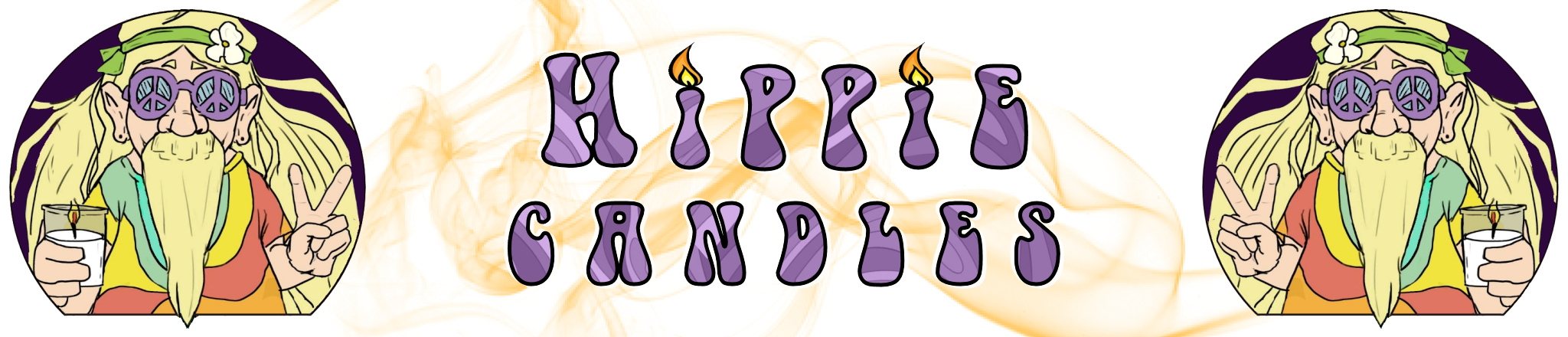 Hippie Candles Dude by Anya Brookes-Price.